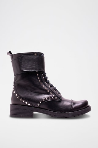 Bottines en cuir - Noir