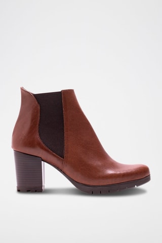 Bottines Chelsea en cuir - Marron