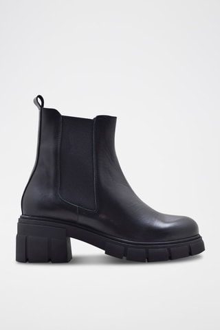 Bottines Chelsea en cuir - Noir