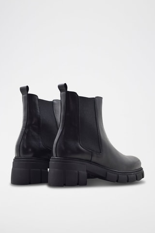 Bottines Chelsea en cuir - Noir