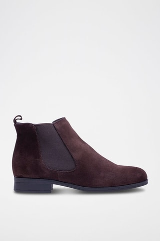 Bottines Chelsea en nubuck - Marron foncé
