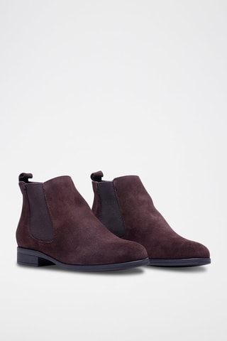 Bottines Chelsea en nubuck - Marron foncé