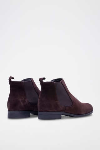 Bottines Chelsea en nubuck - Marron foncé
