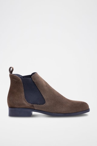Bottines Chelsea en nubuck - Kaki