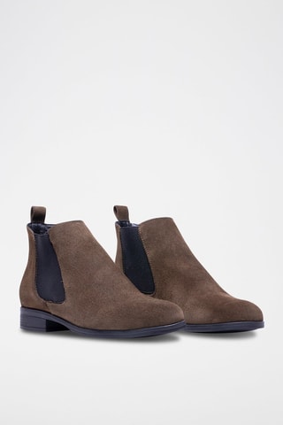 Bottines Chelsea en nubuck - Kaki