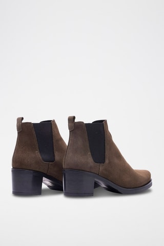 Bottines Chelsea en nubuck - Kaki