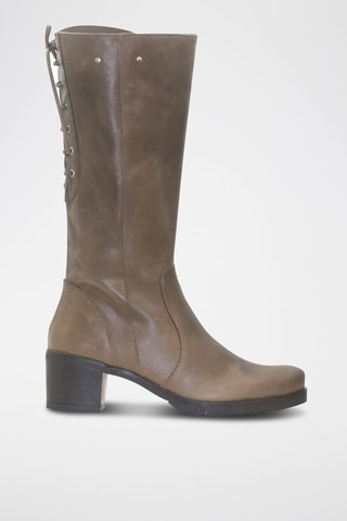 Bottes en cuir - Kaki
