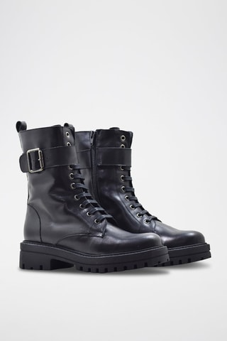 Bottes en cuir - Noir