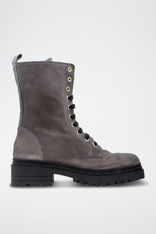 Bottes en nubuck - Gris