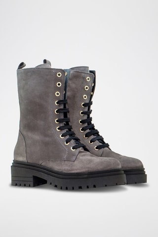 Bottes en nubuck - Gris
