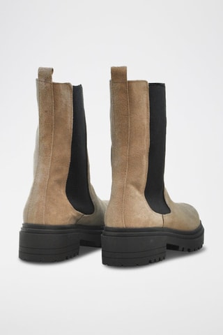 Bottes en cuir - Beige
