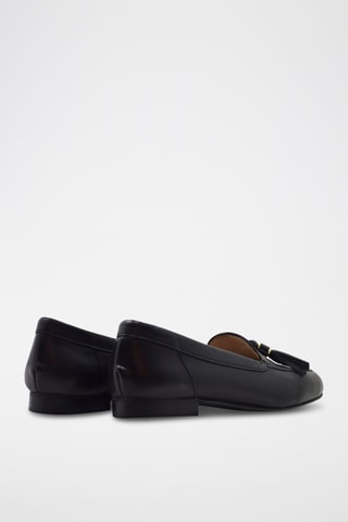 Mocassins à glands en cuir - Noir