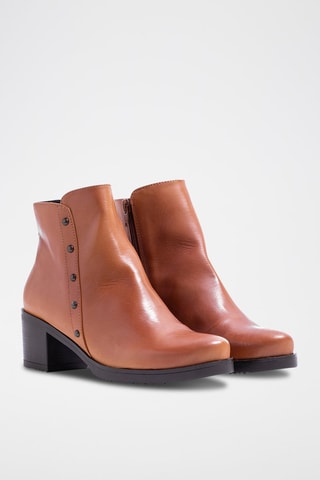 Bottines en cuir - Marron