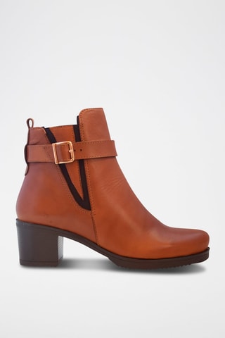 Bottines en cuir - Marron