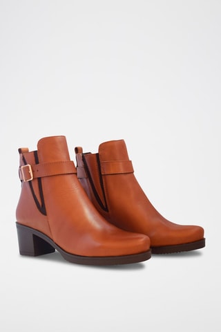 Bottines en cuir - Marron