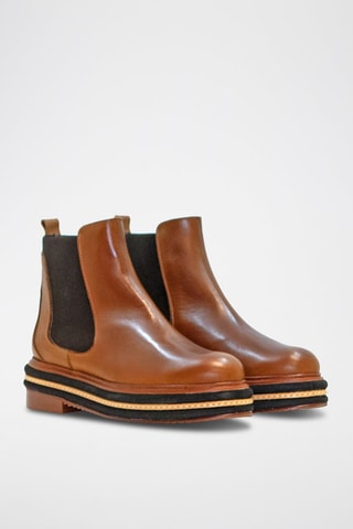 Bottines en cuir - Marron