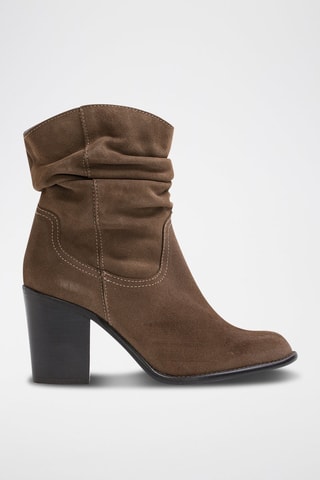 Bottines en cuir - Marron