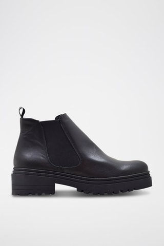 Bottines Chelsea en cuir - Noir