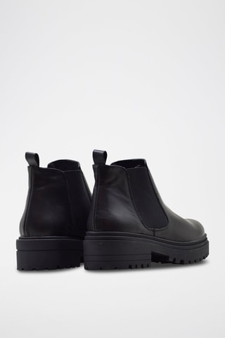 Bottines Chelsea en cuir - Noir