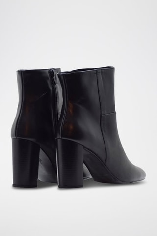 Bottines en cuir nappa - Bleu marine