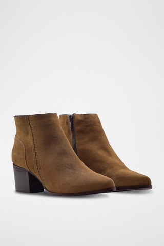 Bottines en cuir - Marron
