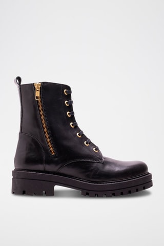Bottines en cuir - Noir