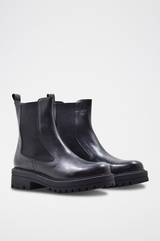 Bottines Chelsea en cuir - Noir