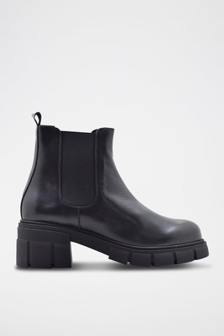 Bottines Chelsea en cuir - Noir