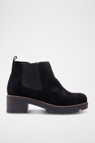 Bottines en cuir - Noir
