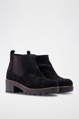 Bottines en cuir - Noir