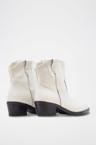 Bottines en cuir - Blanc