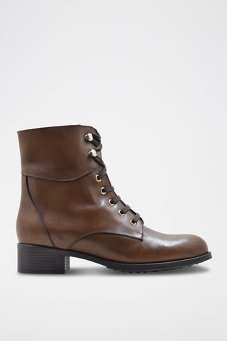 Bottines en cuir - Marron