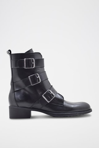 Bottines en cuir - Noir