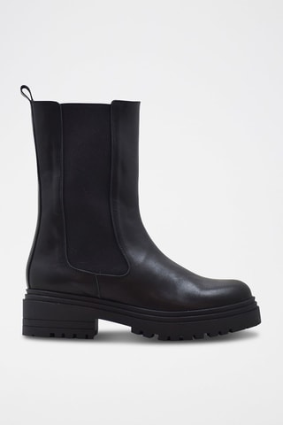 Bottes Chelsea en cuir - Noir