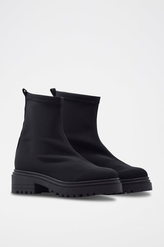 Bottines en cuir - Noir