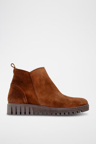 Bottines en nubuck - Marron