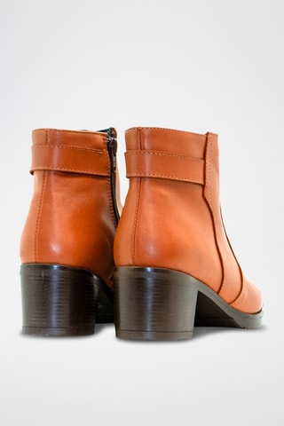 Bottines en cuir - Camel