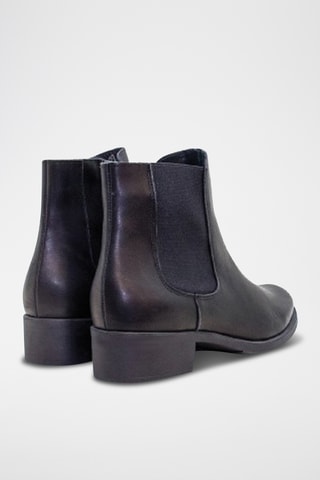 Bottines en cuir - Bleu marine