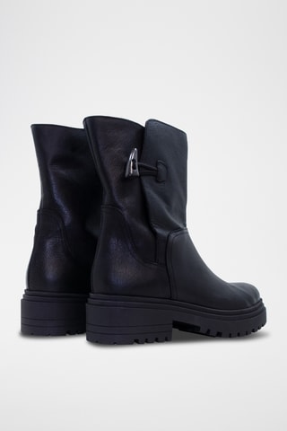 Bottines en cuir - Noir