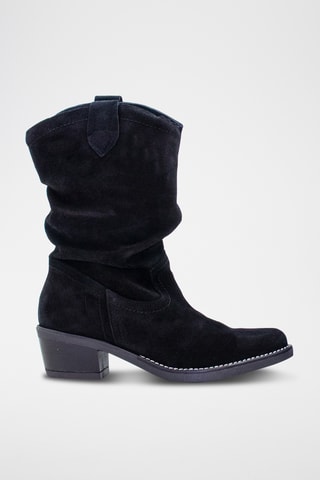 Bottes en nubuck - Noir