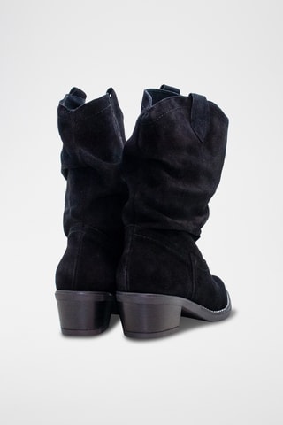 Bottes en nubuck - Noir