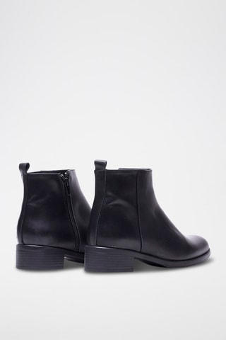 Bottines en cuir nappa - Noir