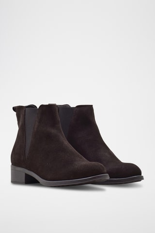 Bottines Chelsea en nubuck - Marron