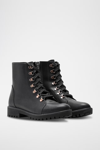 Bottines en cuir - Noir