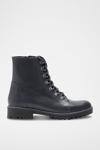 Bottines en cuir - Noir