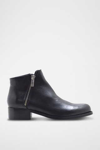 Bottines en cuir - Noir