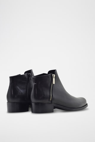 Bottines en cuir - Noir