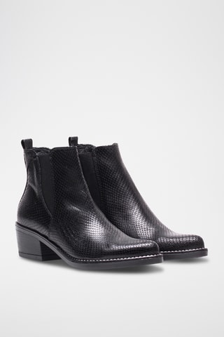 Bottines Chelsea en cuir - Noir