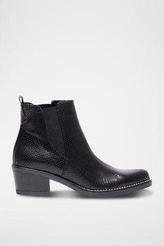 Bottines Chelsea en cuir - Noir