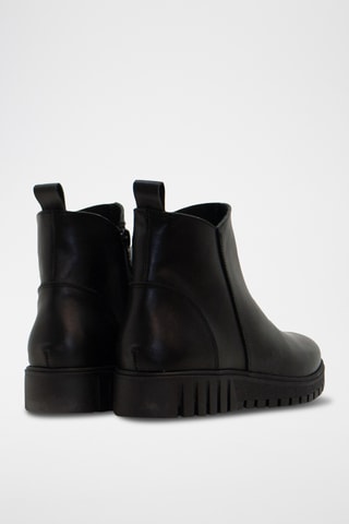 Bottines en cuir - Noir